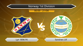 Norway 1st Division Lyn 1896 FK VS Sandnes Ulf