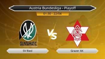 Austria Bundesliga - Playoff SV Ried VS Grazer AK