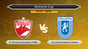 Romania Cup FC Dinamo Bucuresti 1948 VS CS Universitatea Craiova