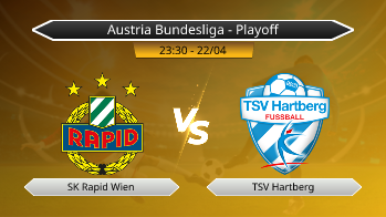 Austria Bundesliga - Playoff SK Rapid Wien VS TSV Hartberg