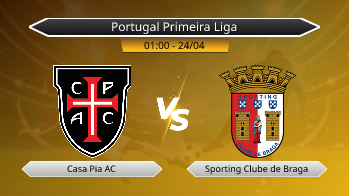 Portugal Primeira Liga Casa Pia AC VS Sporting Clube de Braga
