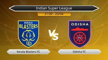 Indian Super League Kerala Blasters FC VS Odisha FC