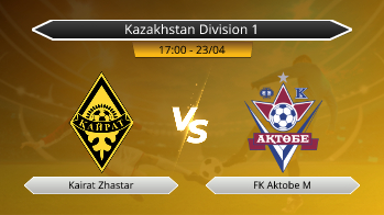 Kazakhstan Division 1 Kairat Zhastar VS FK Aktobe M
