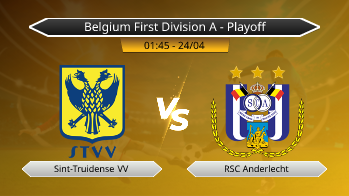 Belgium First Division A - Playoff Sint-Truidense VV VS RSC Anderlecht