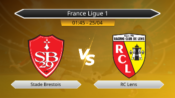France Ligue 1 Stade Brestois VS RC Lens