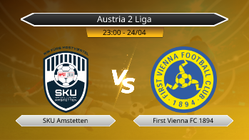 Austria 2 Liga SKU Amstetten VS First Vienna FC 1894