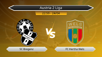 Austria 2 Liga SC Bregenz VS FC Hertha Wels