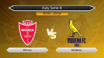 Italy Serie B Monza VS Modena
