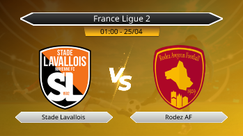 France Ligue 2 Stade Lavallois VS Rodez AF