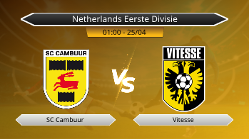 Netherlands Eerste Divisie SC Cambuur VS Vitesse