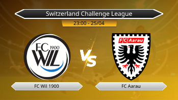 Switzerland Challenge League FC Wil 1900 VS FC Aarau