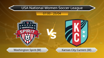USA National Women Soccer League Washington Spirit (W) VS Kansas City Current (W)