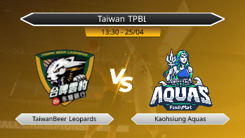 Taiwan TPBL TaiwanBeer Leopards VS Kaohsiung Aquas