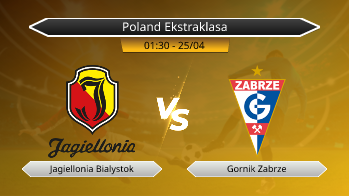 Poland Ekstraklasa Jagiellonia Bialystok VS Gornik Zabrze