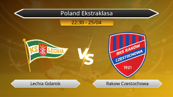 Poland Ekstraklasa Lechia Gdansk VS Rakow Czestochowa