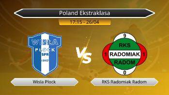 Poland Ekstraklasa Wisla Plock VS RKS Radomiak Radom