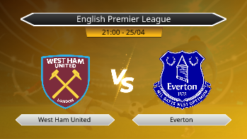 English Premier League West Ham United VS Everton