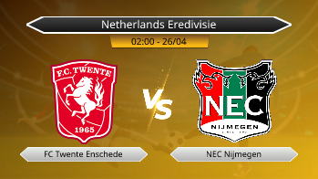 Netherlands Eredivisie FC Twente Enschede VS NEC Nijmegen