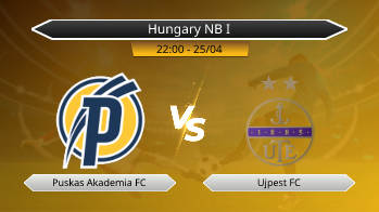 Hungary NB I Puskas Akademia FC VS Ujpest FC