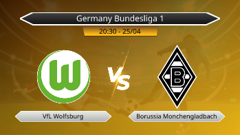 Germany Bundesliga 1 VfL Wolfsburg VS Borussia Monchengladbach