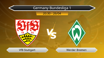 Germany Bundesliga 1 VfB Stuttgart VS Werder Bremen