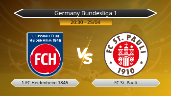 Germany Bundesliga 1 1.FC Heidenheim 1846 VS FC St. Pauli