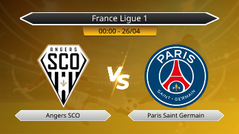 France Ligue 1 Angers SCO VS Paris Saint Germain