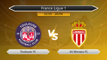 France Ligue 1 Toulouse FC VS AS Monaco FC