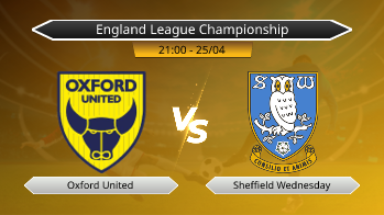 England League Championship Oxford United VS Sheffield Wednesday