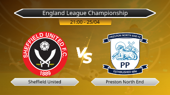 England League Championship Sheffield United VS Preston North End