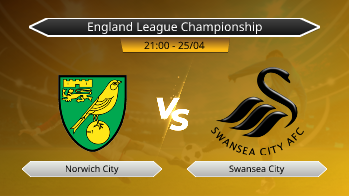 England League Championship Norwich City VS Swansea City