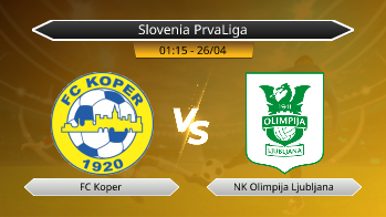 Slovenia PrvaLiga FC Koper VS NK Olimpija Ljubljana