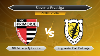 Slovenia PrvaLiga ND Primorje Ajdovscina VS Nogometni Klub Radomlje