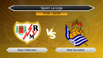 Spain La Liga Rayo Vallecano VS Real Sociedad