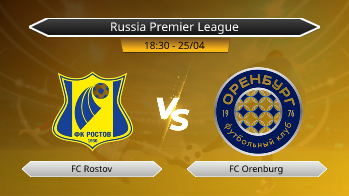 Russia Premier League FC Rostov VS FC Orenburg