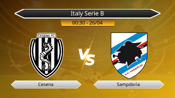 Italy Serie B Cesena VS Sampdoria