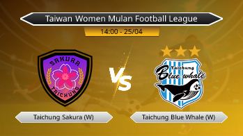 Taiwan Women Mulan Football League Taichung Sakura (W) VS Taichung Blue Whale (W)
