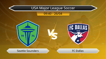 USA Major League Soccer Seattle Sounders VS FC Dallas