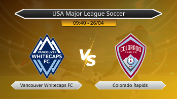 USA Major League Soccer Vancouver Whitecaps FC VS Colorado Rapids