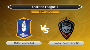 Thailand League 1 BG Pathum United VS Nakhon Ratchasima FC