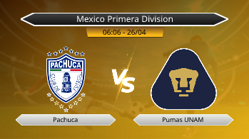 Mexico Primera Division Pachuca VS Pumas UNAM
