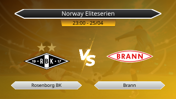 Norway Eliteserien Rosenborg BK VS Brann