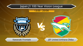 Japan J1 100 Year Vision League Kawasaki Frontale VS JEF United Ichihara Chiba
