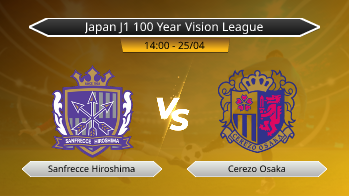 Japan J1 100 Year Vision League Sanfrecce Hiroshima VS Cerezo Osaka