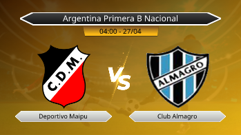 Argentina Primera B Nacional Deportivo Maipu VS Club Almagro