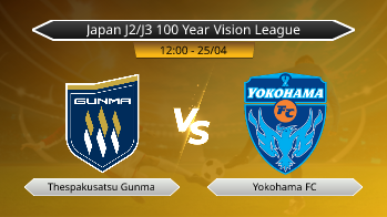 Japan J2/J3 100 Year Vision League Thespakusatsu Gunma VS Yokohama FC