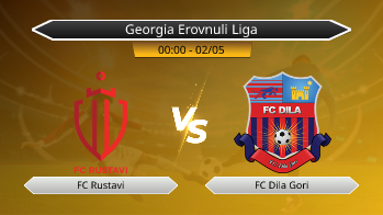 Georgia Erovnuli Liga FC Rustavi VS FC Dila Gori