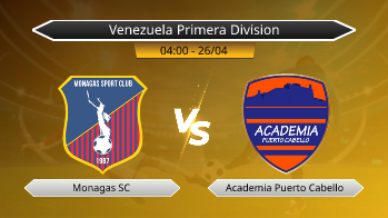 Venezuela Primera Division Monagas SC VS Academia Puerto Cabello
