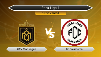 Peru Liga 1 UCV Moquegua VS FC Cajamarca