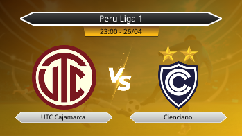 Peru Liga 1 UTC Cajamarca VS Cienciano